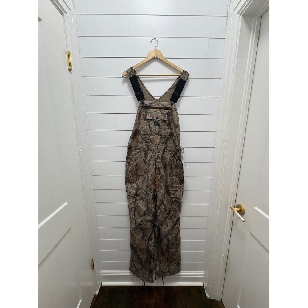 NATURAL GEAR CAMO BIB MENS SIZE 36 CAMOUFLAGE PANTS HUNTING HUNTER